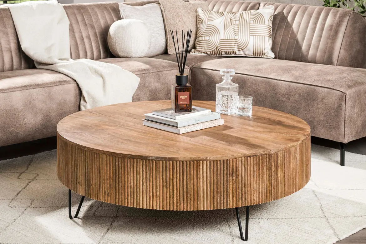 Couchtisch Duna - aus Mangoholz ⌀ 120 cm
