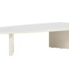 Couchtisch Evania in Beige - mit glänzender Oberfläche