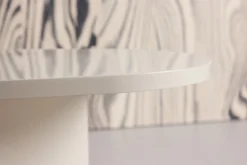 Couchtisch Evania in Beige - mit glänzender Oberfläche