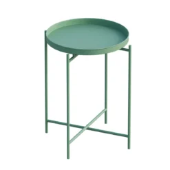 Couchtisch Fenaro – Schlichtes Metalldesign in Weiß oder Grün