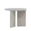 Couchtisch Heroli - stylischer Rundtisch mit asymmetrischem Stand