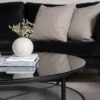 Couchtisch Janos - mit zwei runden Glasplatten