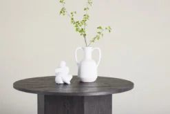Couchtisch Keralo Big - stylischer Rundtisch in Holzoptik