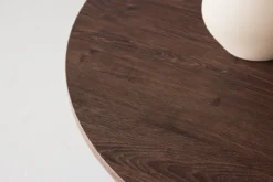 Couchtisch Keralo Big - stylischer Rundtisch in Holzoptik
