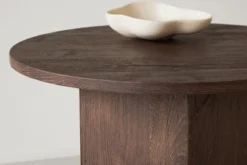 Couchtisch Keralo - stylischer Rundtisch in Holzoptik