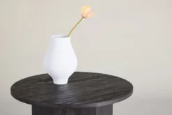 Couchtisch Keralo - stylischer Rundtisch in Holzoptik