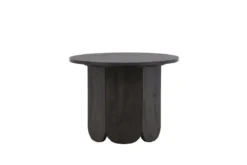Couchtisch Keralo - stylischer Rundtisch in Holzoptik