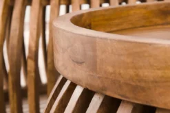 Couchtisch Khamar - 2er Set aus Mangoholz mit bauchigem Sockel
