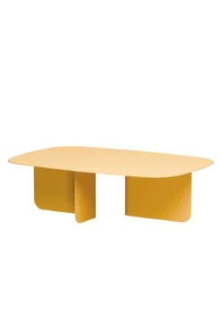 Couchtisch Livia – Japandi Design aus pulverbeschichtetem Blech