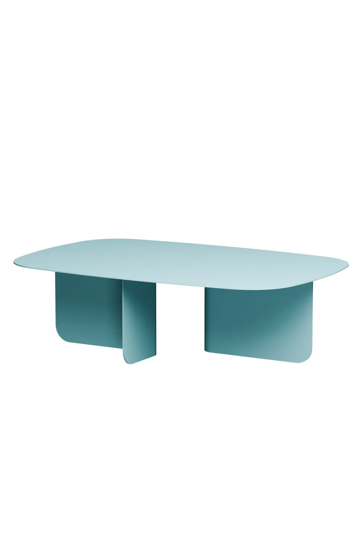 Couchtisch Livia – Japandi Design aus pulverbeschichtetem Blech