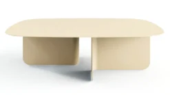 Couchtisch Livia – Japandi Design aus pulverbeschichtetem Blech
