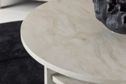 Couchtisch Morma - mit Marmoroptik und Ablagefach