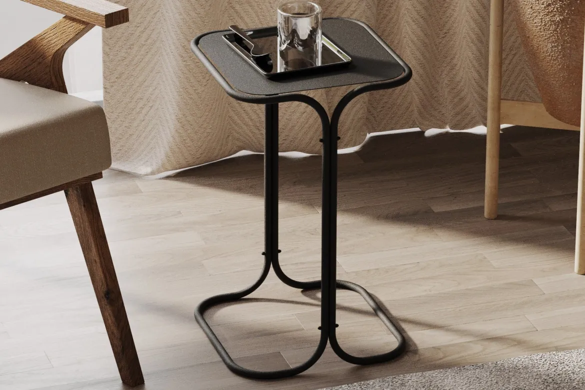 Couchtisch Orento – Mit schwarzem Metallgestell