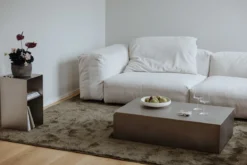 Couchtisch RAW-C – Edelstahl mit seidig-mattem Finish