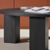 Couchtisch Rondero - in schwarzer Holzoptik