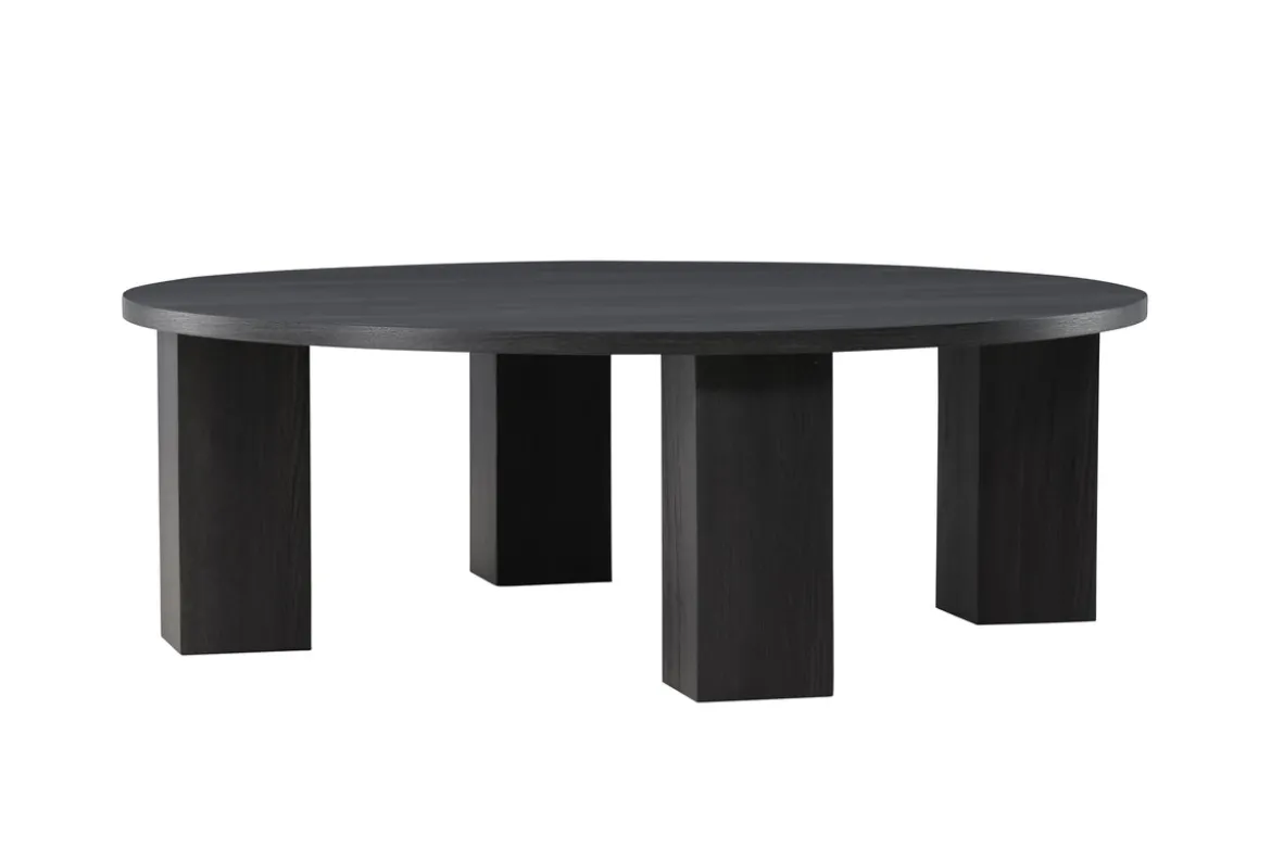 Couchtisch Rondero - in schwarzer Holzoptik