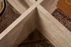 Couchtisch Rovida - mit runder Glasplatte in 2 Varianten
