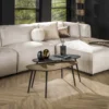 Couchtisch Savino - 2er Set in Altbronze/Gold und Schwarz