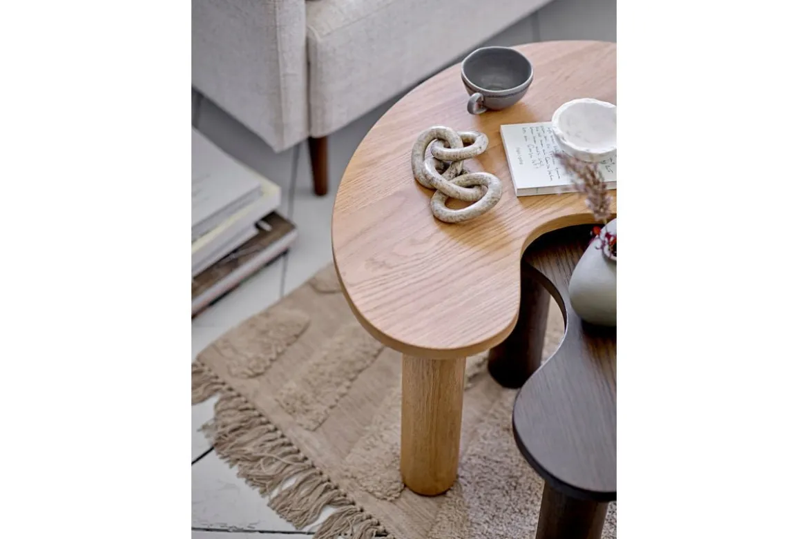 Couchtisch Siena – Organischer Holztisch aus Gummibaumholz