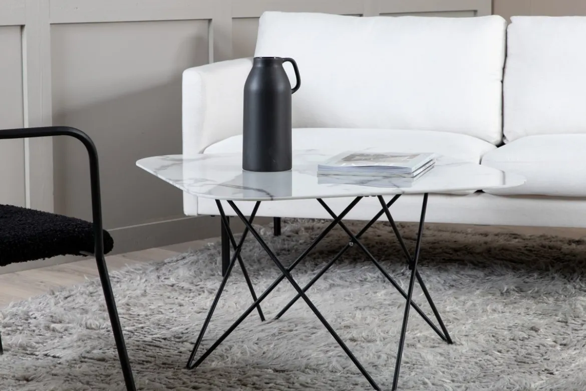 Couchtisch Tango - mit Tischplatte aus Marmorglas