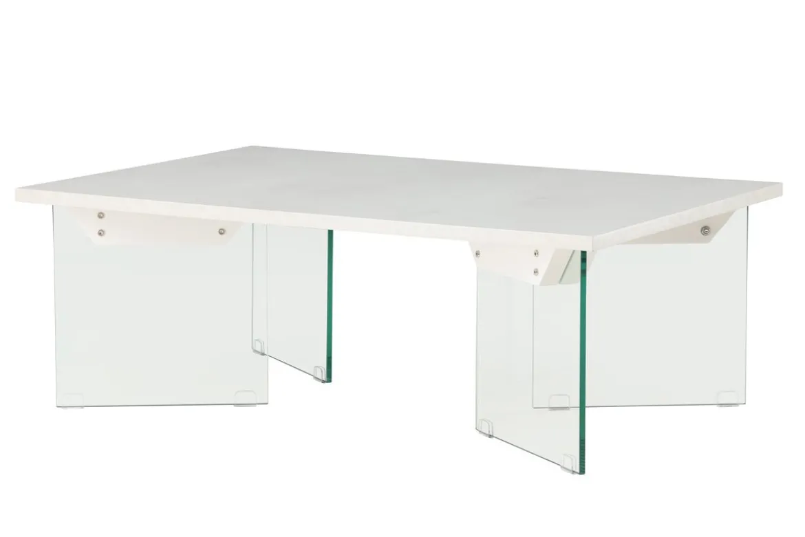 Couchtisch Valerio - elegant mit Glasbeinen