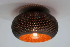 Deckenleuchte „Bravio“ – Metallleuchte in Schwarzbraun