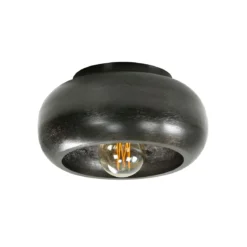 Deckenleuchte „Skylin“ – Metallleuchte in Schwarznickel