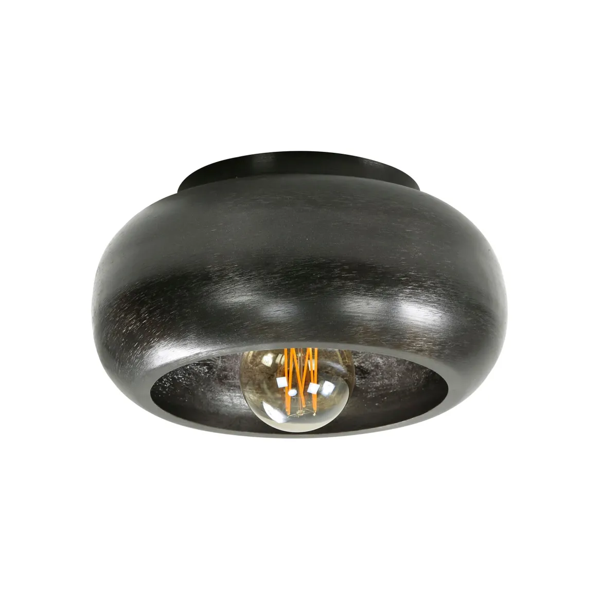 Deckenleuchte „Skylin“ – Metallleuchte in Schwarznickel