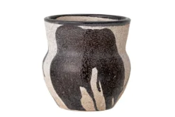 Deko-Blumentopf Arosa – Handgefertigtes Design in Schwarz