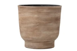 Deko-Blumentopf Serino – Rustikales Terrakotta-Design in Braun