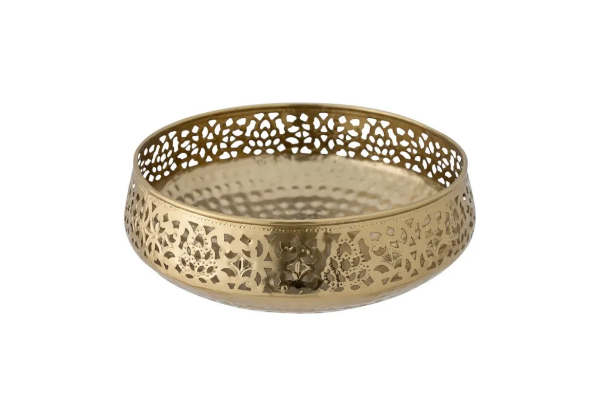 Deko-Schale Zaira – Metall in Goldoptik