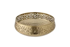 Deko-Schale Zaira – Metall in Goldoptik
