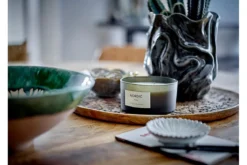 Deko-Vase „Elmara“ – Graues Steingut