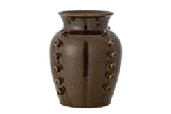 Deko-Vase „Orvella“ – Braune Terrakotta