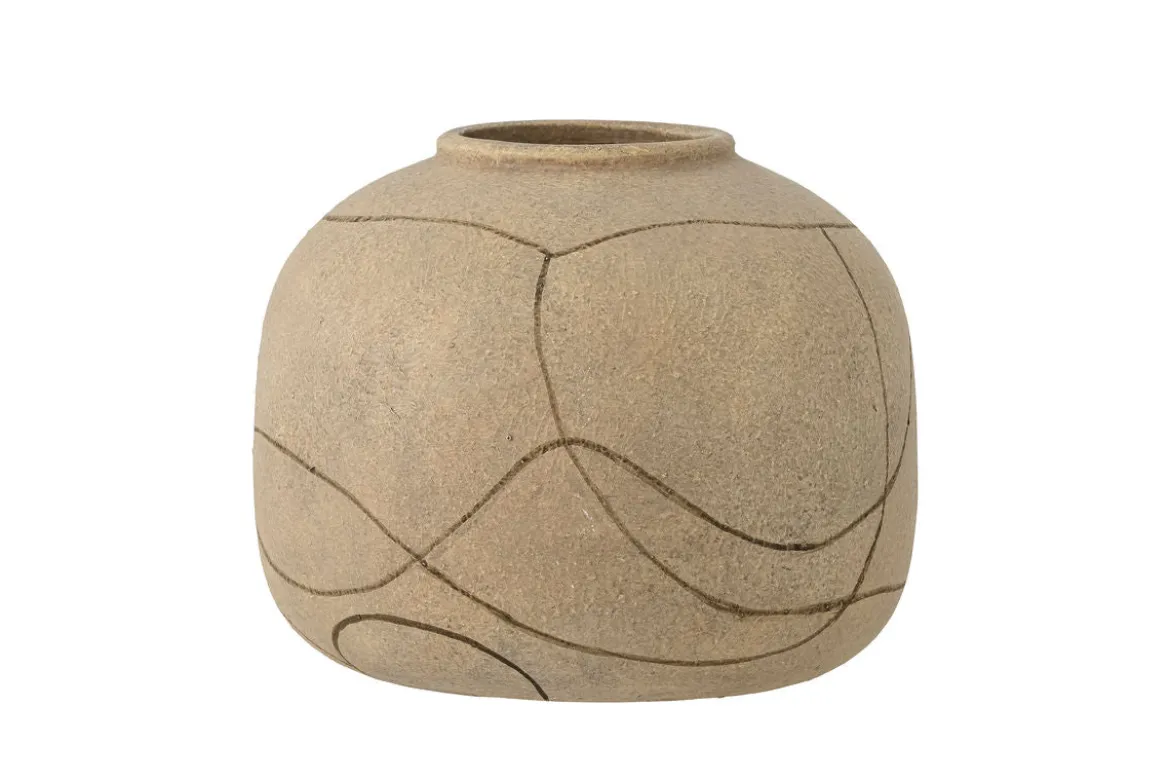 Deko-Vase „Sareen“ – Terrakotta in Natur