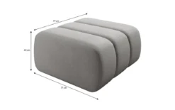 Designer Beistellhocker Aurora