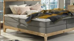 Designer Boxspringbett/Holzbett Ida aus massiver Eiche