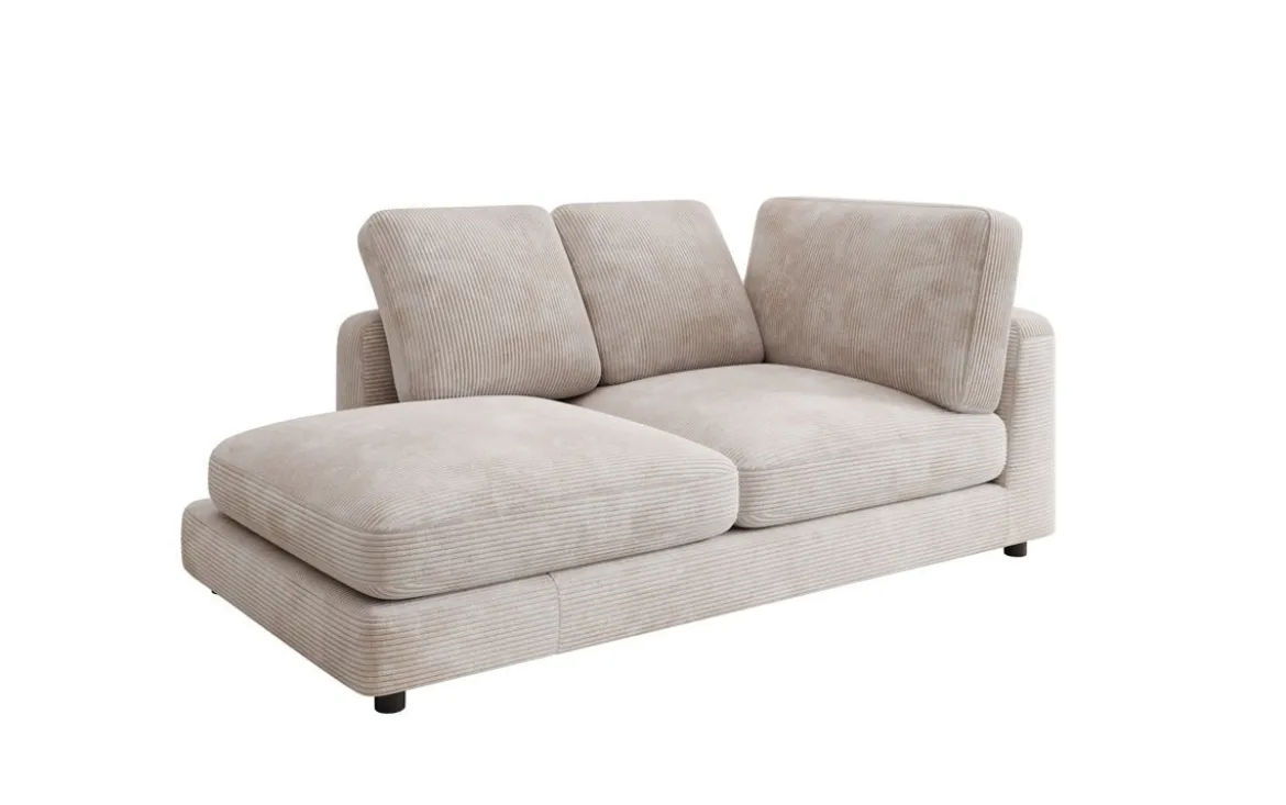 Designer Chaise Longue/Sofa Thalessa in Cord