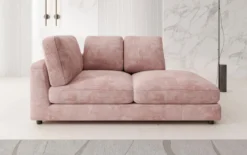 Designer Chaise Longue/Sofa Thalessa in Cord