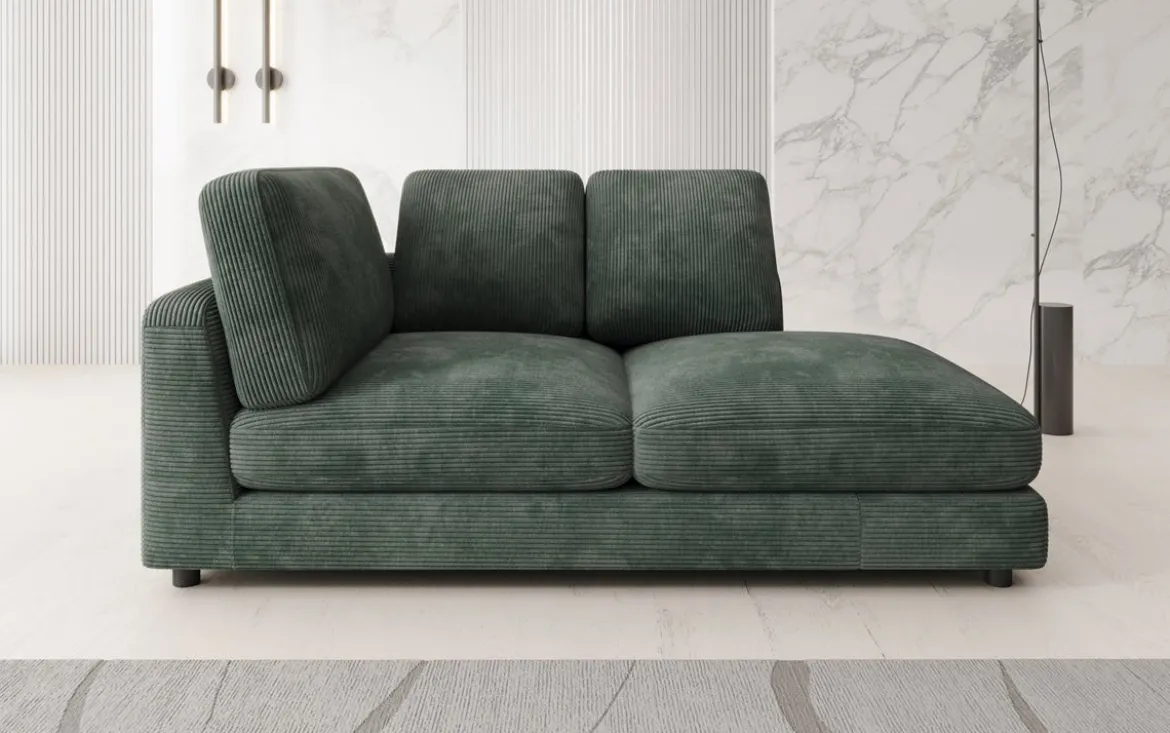 Designer Chaise Longue/Sofa Thalessa in Cord