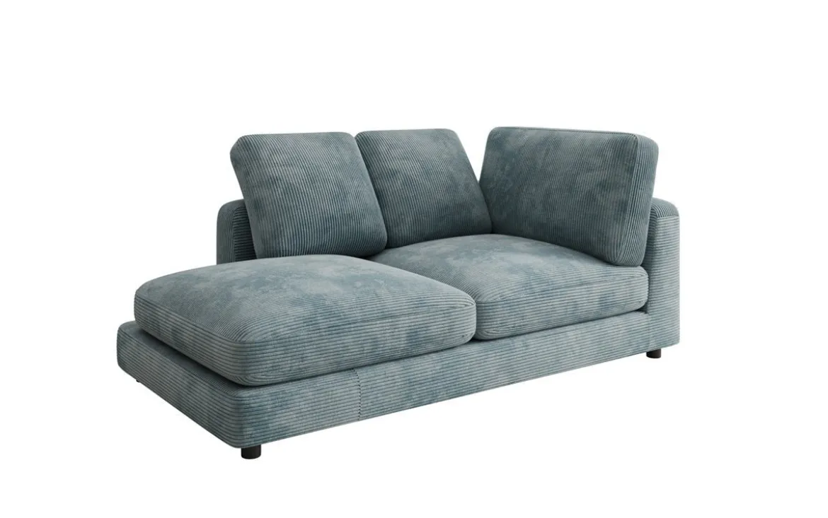 Designer Chaise Longue/Sofa Thalessa in Cord