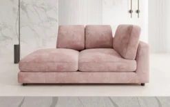 Designer Chaise Longue/Sofa Thalessa in Cord