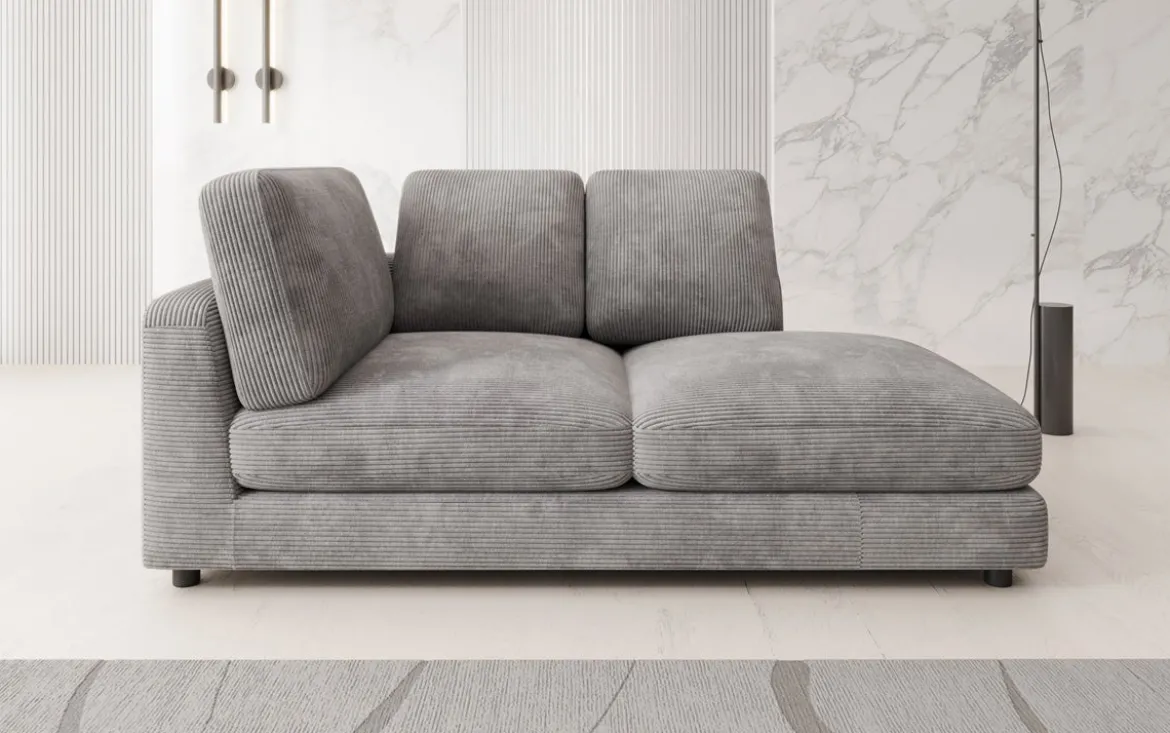 Designer Chaise Longue/Sofa Thalessa in Cord