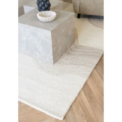Designer Couchtisch Paris 2er Set in Marmor Optik