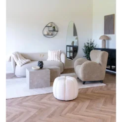 Designer Couchtisch Paris 2er Set in Marmor Optik
