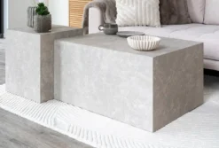 Designer Couchtisch Paris in Marmor Optik