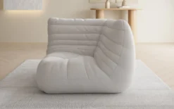 Designer Eckmodul Sofa-Sessel Calmo in Echtleder