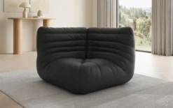 Designer Eckmodul Sofa-Sessel Calmo in Echtleder