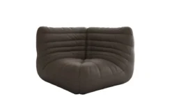 Designer Eckmodul Sofa-Sessel Calmo in Echtleder