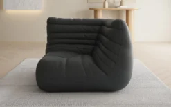 Designer Eckmodul Sofa-Sessel Calmo in Echtleder